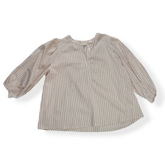 A new day Cream Striped Balloon Sleeves XXL - Picture 1 of 3